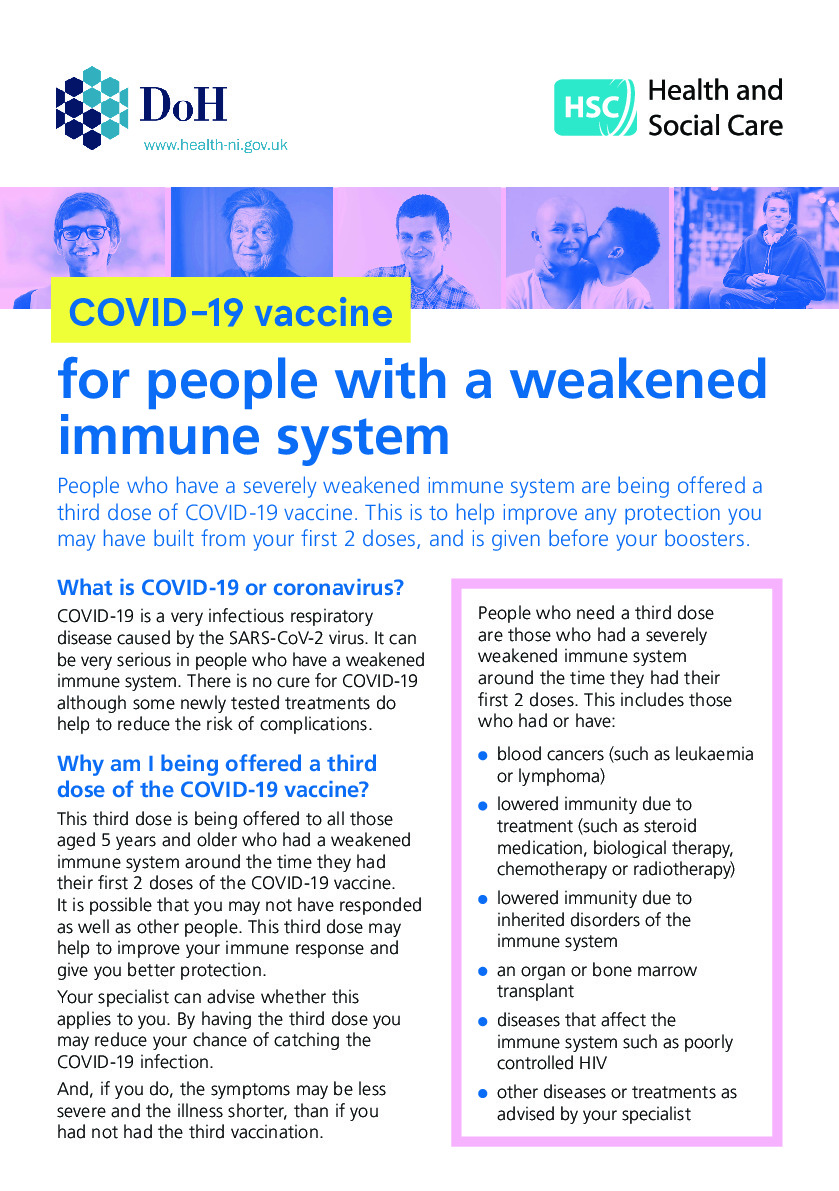 COVID-19 Weakened immune systems A5 2pp flyer 03_22 FINAL.pdf